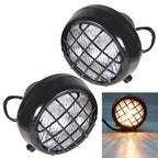 2× Headlights lens bulbs lights grills For Yamaha Banshee 1987-2006 Warrior 350