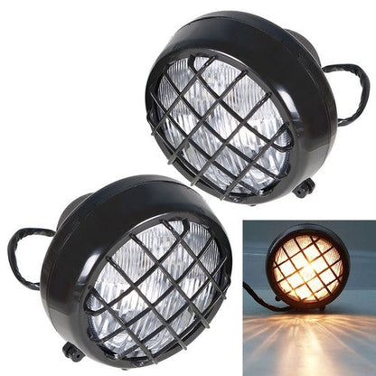 2× Headlights lens bulbs lights grills For Yamaha Banshee 1987-2006 Warrior 350