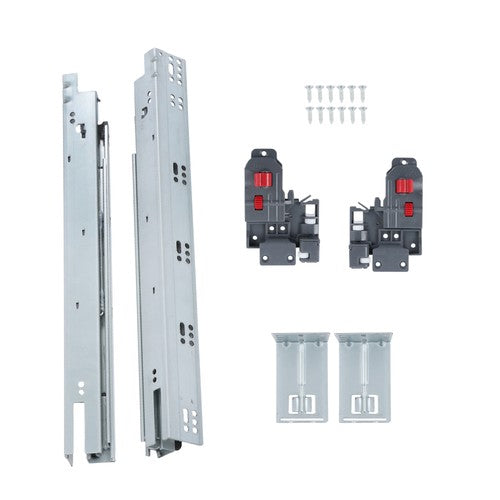 1 Pairs Undermount Drawer Slides 18 inch Undermount Soft Close Drawer Slides