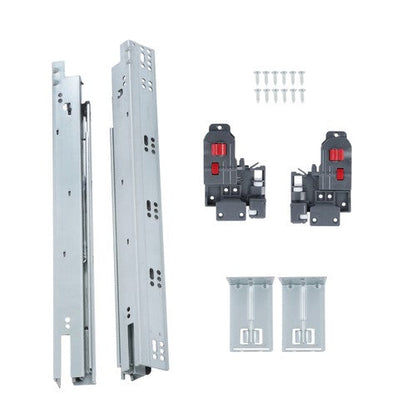 1 Pairs Undermount Drawer Slides 18 inch Undermount Soft Close Drawer Slides