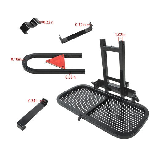 Universal Upgraded Golf Cart Rear Seat Bag Rack For EZGO Club Car Yamaha