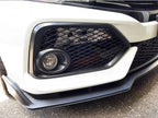 Fit 2017-2021 Honda Civic Type R Black Open Mesh Fog Light Lamp Covers