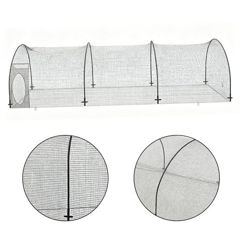 22x12x8 FT Softball Baseball Cage Net and Frame Heavy Duty Pitching Cage