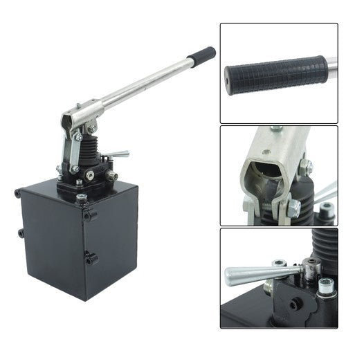 Hydraulic Piston Hand Pump 2.7 Cid 5 Quart With Valve For Double Acting Cylinder