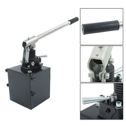 Hydraulic Piston Hand Pump 2.7 Cid 5 Quart With Valve For Double Acting Cylinder