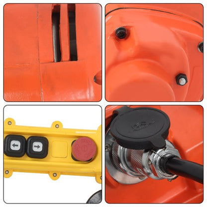 2200lbs Electric Chain Hoist 110V 10ft Lifting Height,10ft Wired Remote Control