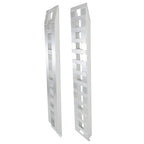 2Pcs 72'' ������������������ 14'' Aluminum Sliver Trailer Ramps 6500LBS Total Beavertail Hook End