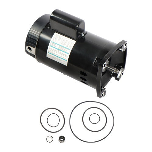B2848 1 HP Square Flange Swimming Pool Water Pump Motor 3450 RPM, 1 Speed