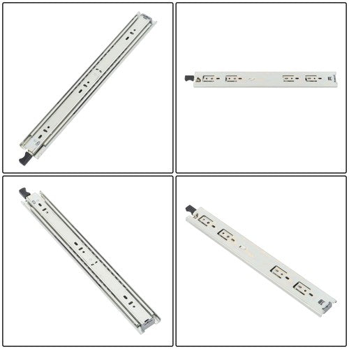 1 Pair 18 Inch 150 Lb Capacity Heavy Duty Locking Drawer Slides