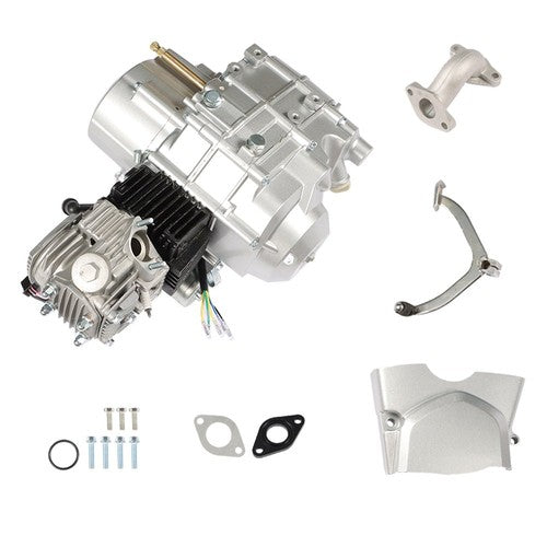 125cc 4 Stroke ATV Engine Motor 3-Speed Semi Auto w/Reverse Electric Start US