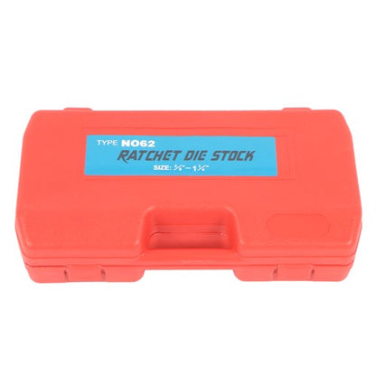 Handheld Pipe Cutter Thread Tool Pipe Threader Ratchet Type With 5 Dies Set
