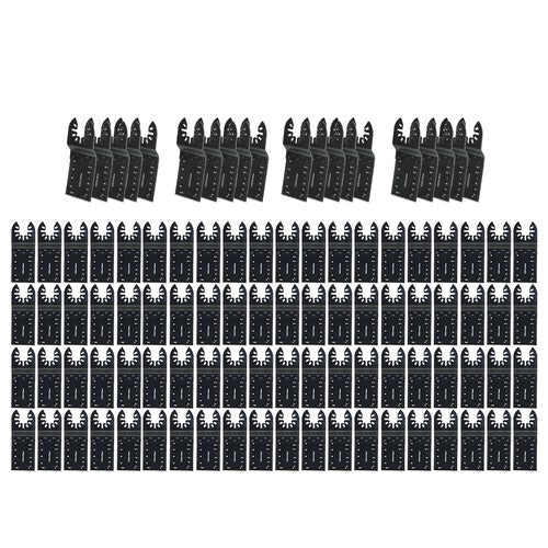 Quick Release Oscillating Tool Blades Professional Universal 100 Pcs 30-90mm