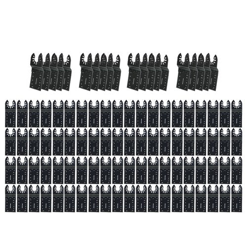 Quick Release Oscillating Tool Blades Professional Universal 100 Pcs 30-90mm