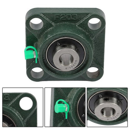 UCF201-8 1/2" Bore Pillow Block Flange Bearing 4 Bolt Solid Base (4PCS)