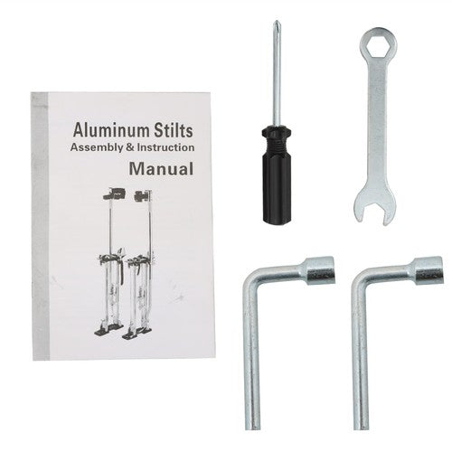 Adjustable Height Drywall Stilts Aluminum Tool For Painting Painter Red 18"-30"