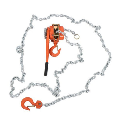 1.5 Ton Manual Lever Chain Hoist, 3300LB Capacity, 360° Hook, 20FT G80 Chain