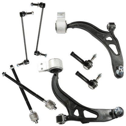 8Pc For Ford Explorer Front Control Arm Ball Joint Bushing Tie Rod Sway Link Kit