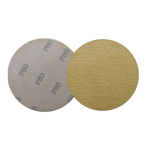 NO-Hole Sand Paper 5 Inch Hook Loop Pads Sanding Disc Flocking 80 Grit 100 Pack