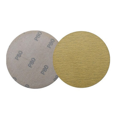 NO-Hole Sand Paper 5 Inch Hook Loop Pads Sanding Disc Flocking 80 Grit 100 Pack