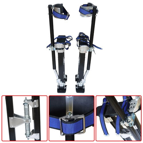15" - 23" Adjustable Drywall Stilts Painters Walking Finishing Tools Black