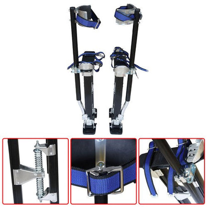 15" - 23" Adjustable Drywall Stilts Painters Walking Finishing Tools Black