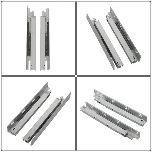 1 Pairs Undermount Drawer Slides 15 inch Undermount Soft Close Drawer Slides