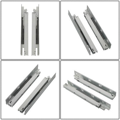 1 Pairs Undermount Drawer Slides 15 inch Undermount Soft Close Drawer Slides