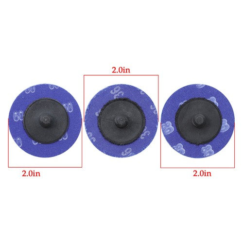 50 Pcs 2 inch Sanding Discs, Quick Change Grinding Disc,36/60/80 Grit Mix Set