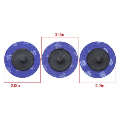 50 Pcs 2 inch Sanding Discs, Quick Change Grinding Disc,36/60/80 Grit Mix Set