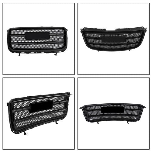 New Fit For GMC Acadia Denali 2013-2016 Bright 84055811 Black Center Mesh Grille