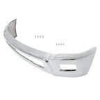 Chrome Split Front Bumper Without Sensor Hole For Dodge RAM 2500 3500 2010-2018