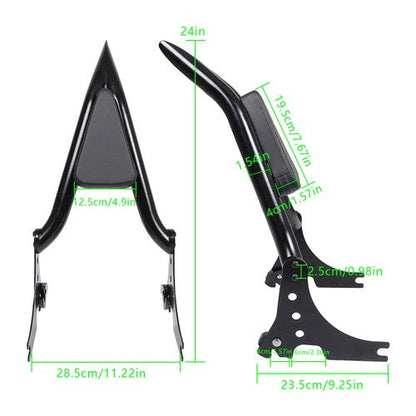 Detachable Rear Passenger Sissy Bar Backrest For Sportster 1200 883 2004-2023