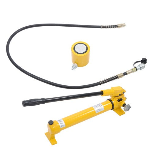 30 Ton Hydraulic Jack Power Ram Kit and CP-700 Manual Hydraulic Hand Pump
