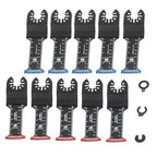 10-piece Extra Long Japanese Tooth Oscillating Saw Blades for Wood Plastic