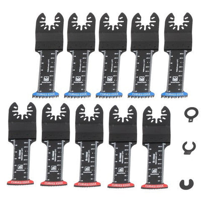 10-piece Extra Long Japanese Tooth Oscillating Saw Blades for Wood Plastic