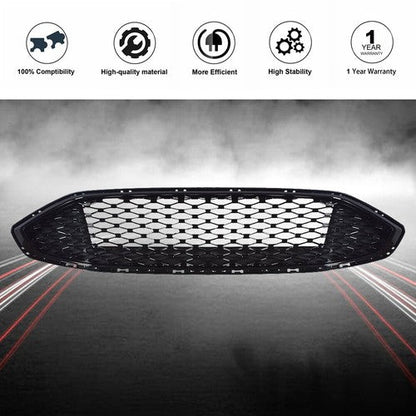 Front Honeycomb Trim Black Plastic Grille Grill For Ford Fusion 2017 2018