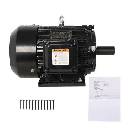 5HP 3 Phase Electric Motor 1800 RPM 184T Frame TEFC 230/460 Volt Severe Duty New