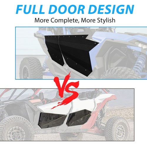 4 Piece Aluminum Door Panel Powder Coated for Can Am X3 Full Doors 17 18 19 20-2024