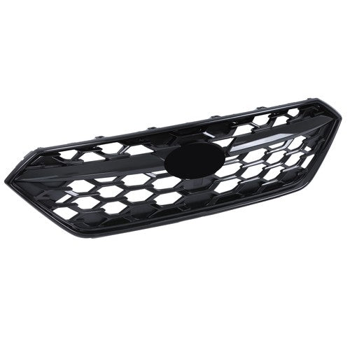 Gloss Black Plastic Honeycomb Front Bumper Upper Grille For Subaru WRX 2022-2024