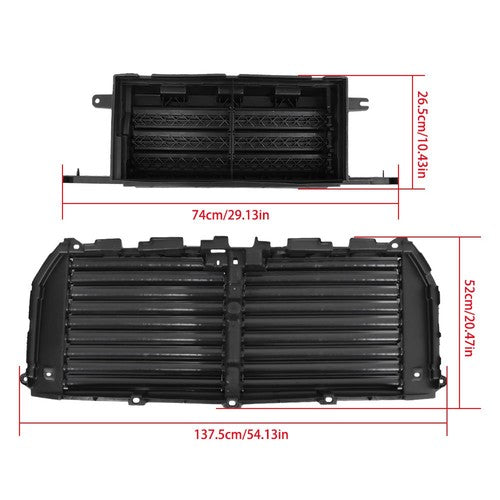 FL3Z8475D Upper&Lower Radiator Grille Air Shutter Assembly For Ford F-150 15-17