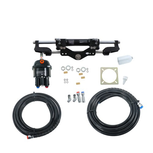 High Performance Hydraulic Steering Kit Single Outboard Engine 350HP Power