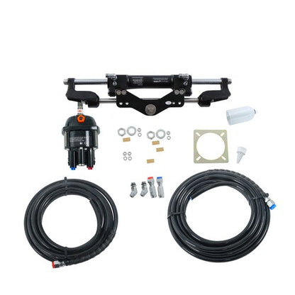 High Performance Hydraulic Steering Kit Single Outboard Engine 350HP Power