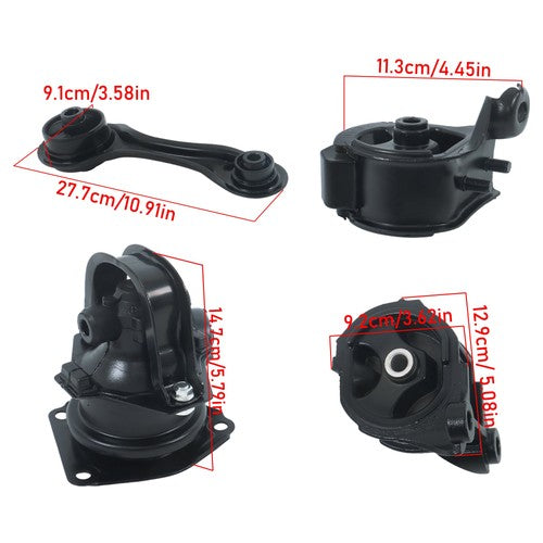 A6519,A6512 4x Engine Motor Trans Mount For Honda Accord 2.2L 1990-1993 Auto