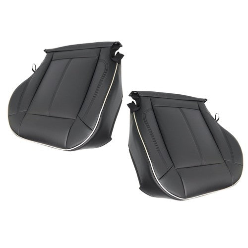 Driver&passenger Bottom Seat Cover Fit For Hummer H3 2006-2010 Black Leather