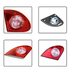 Outer Inner Tail Lights Driver Side for 2003-2008 for Toyota Corolla Clear Lens