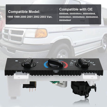 A/C Heater Climate Control Switch Unit For 1998-03 Dodge Ram 1500 2500 3500 Van