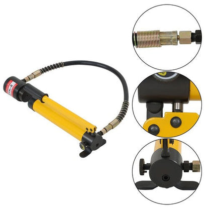 Hydraulic Knockout Punch Driver 10 Ton 1/2" to 2" With 6 Dies Tool Kit