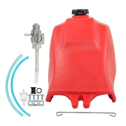 For Honda ATC185 980 ATC185S ATC200 ATC200M Red Fuel Tank w/Cap and Fuel Petcock