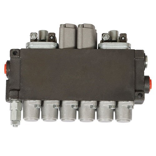Hydraulic Backhoe Directional Control Valve w/ 4 Joysticks 6 Spool 11 GPM New