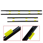 Window Weatherstrip 4PC Sweep Molded Trim Outer Black for Honda CR V 2005 EX